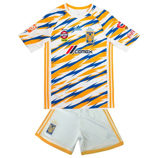 Camiseta Tigres UANL 3ª Niños 2019/20 Blanco Amarillo